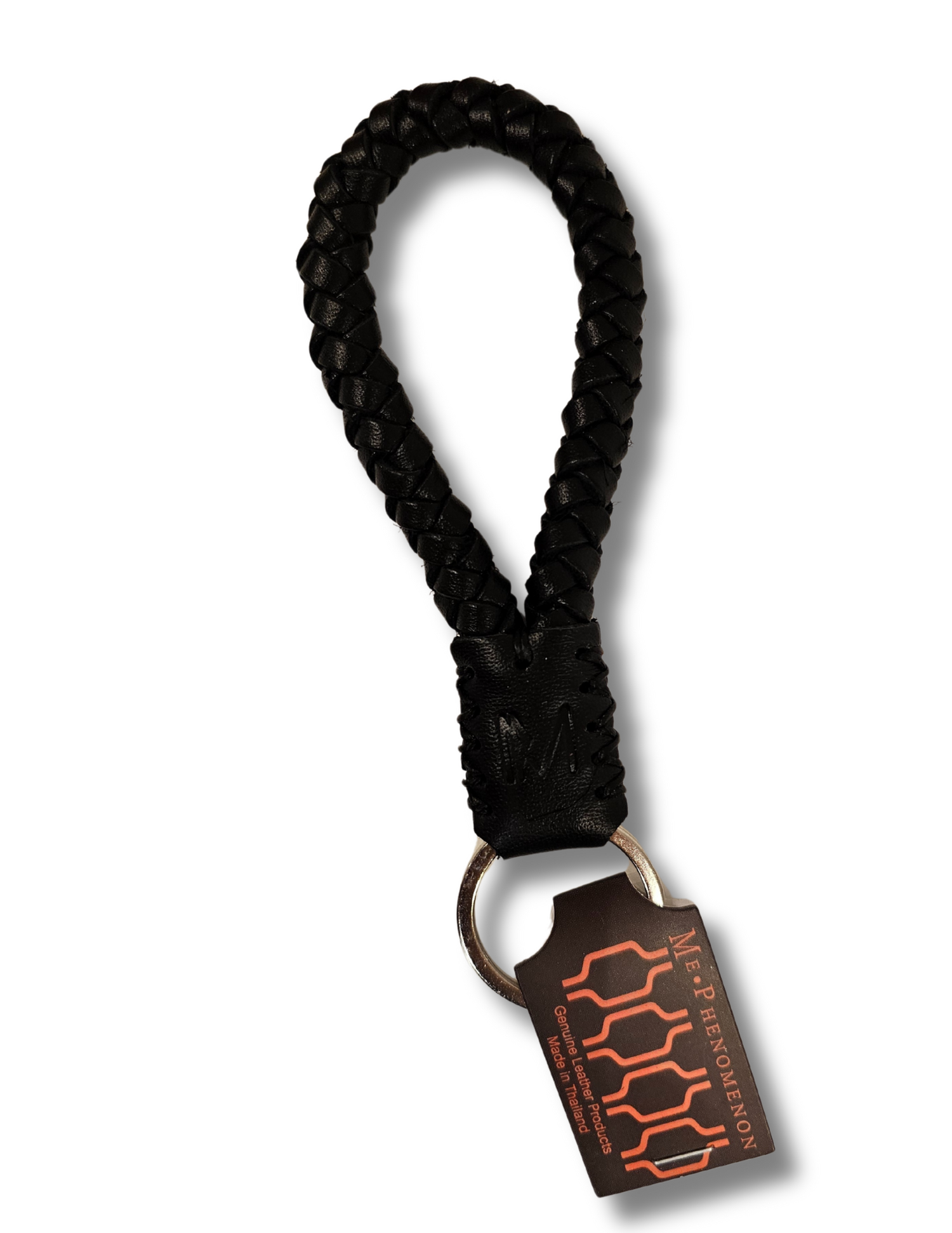 Looped Genuine Leather Keychain
