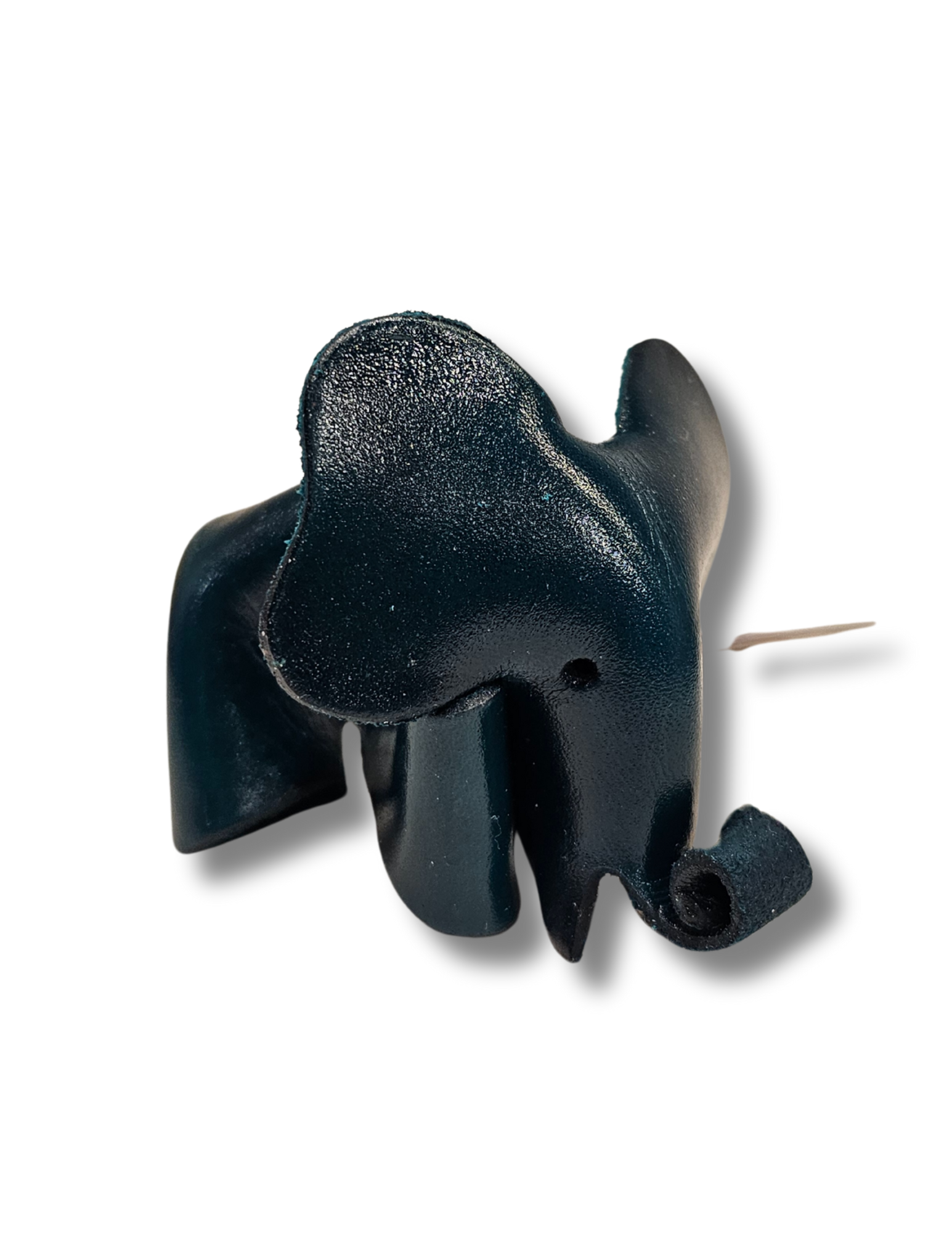 Mini Elephant Leather Keychain