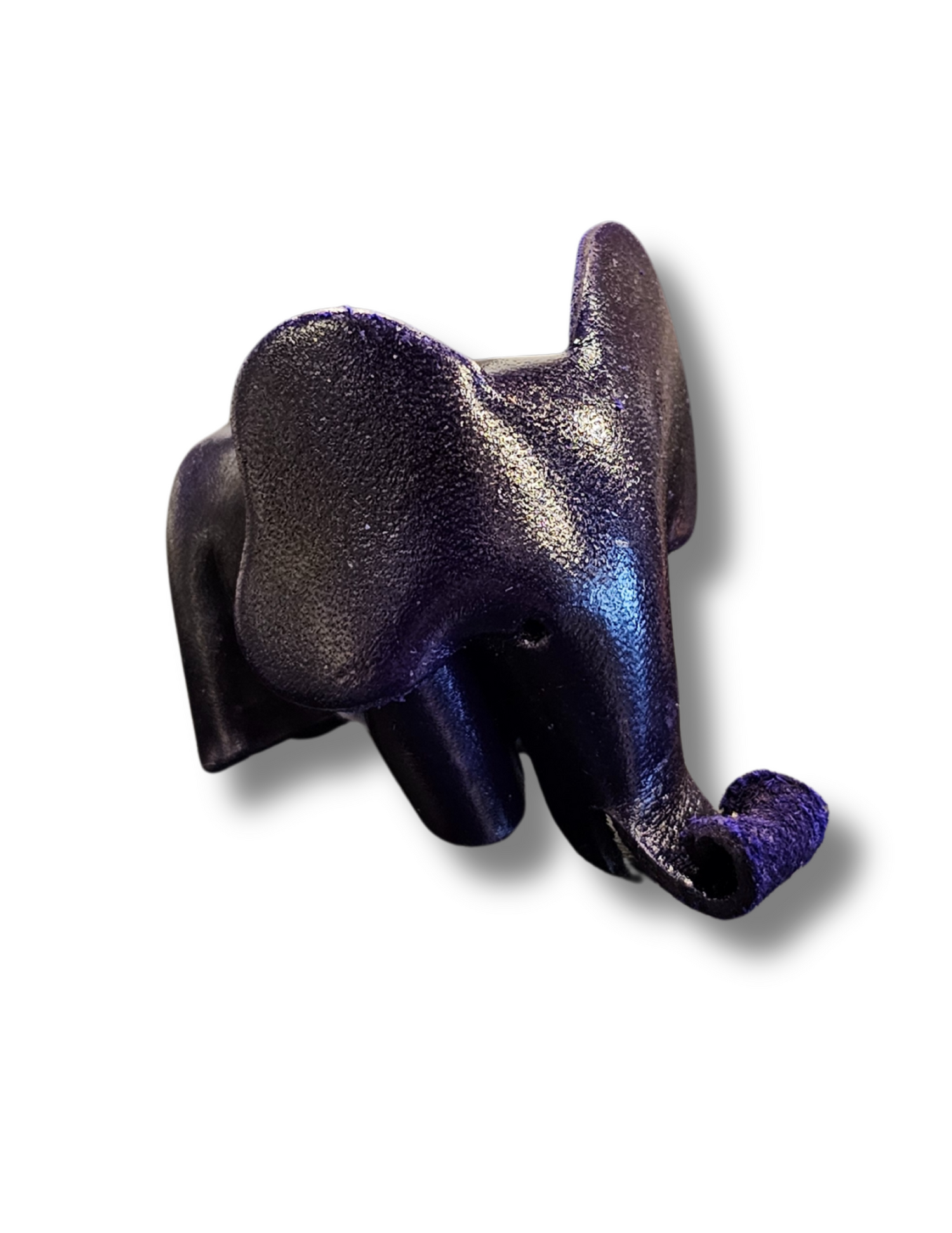 Mini Elephant Leather Keychain