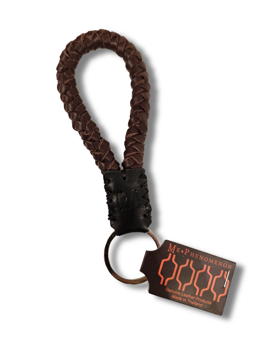 Looped Genuine Leather Keychain